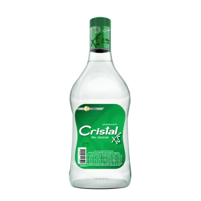 AGUARDIENTE CRISTAL VERD-XS S-AZ-750-24G AGUARDIENTE CRISTAL VERDE XS S/AZ *750ml