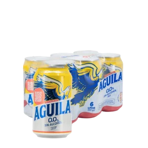 CERVEZA AGUILA 0% ALCOHOL X6