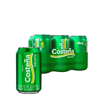 CERVEZA COSTEÑA BACANA X6 *330ml
