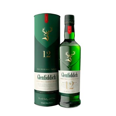 LC WHISKY GLENFIDDICH 12 AÑOS -750CC WHISKY GLENFIDDICH 12 AÑOS *750cc