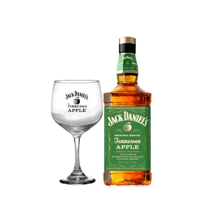 LC WHISKY JACK DANIELS APPLE-700+COPA WHISKY JACK DANIELS APPLE *700ml+COPA